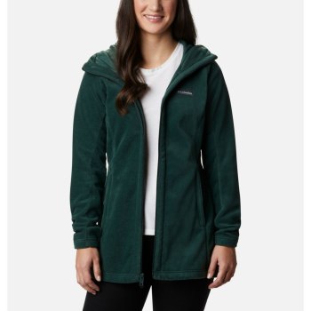 Columbia Benton Springs II Long, Sudaderas Con Capucha Verdes Para Mujer | 983461-PDR